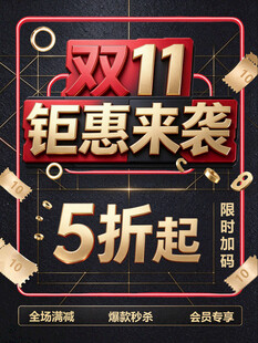 双11钜惠来袭促销海报