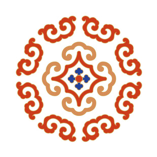 中式传统吉祥团纹