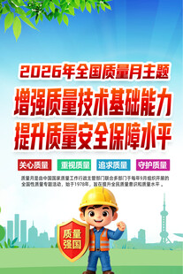 2026全国质量月主题海报