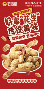 花生零食宣传海报