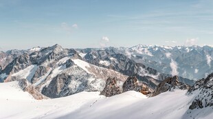 雪山雪景自然风光