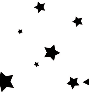散落黑色五角星装饰元素