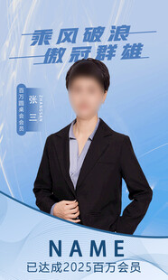 职场精英人物宣传海报