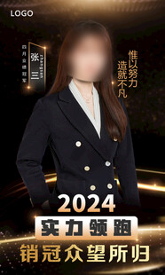 2024销冠荣誉宣传海报