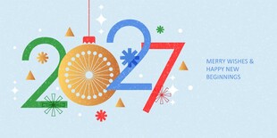 2027 新年贺卡