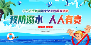预防溺水宣传海报