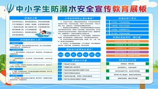 中小学生防溺水宣传展板