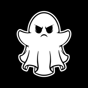 愤怒卡通小幽灵