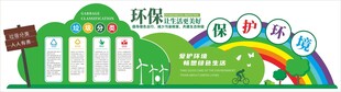 垃圾分类文化墙背景墙海报图案