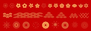 国风纹饰素材