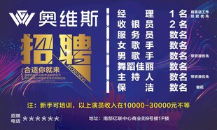 酒吧招聘
