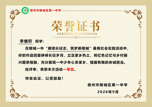 荣誉证书设计