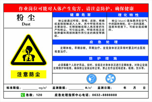 注意粉尘 防尘