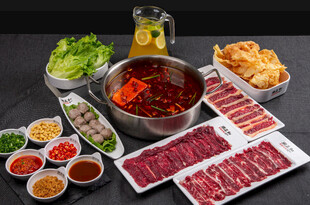 麻辣火锅套餐食材