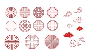 国风纹样素材
