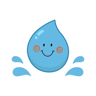 卡通水滴形象