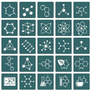 化学分子结构图标合集