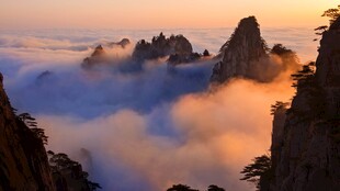 黄山日出云海盛景