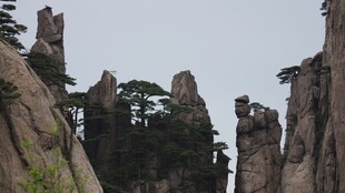 黄山奇峰怪石风光