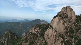 奇峰远山自然风光