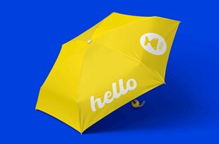 黄色hello吊牌样机