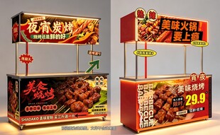 烧烤摊位