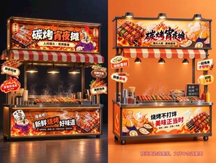 烧烤摊位