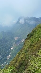 高山远眺山野风光