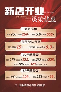 新店开业  美发海报