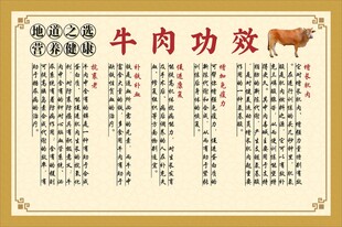 牛肉功效宣传海报
