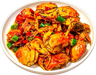 香辣炒蟹特色美食