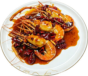 香辣油焖大虾
