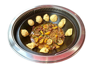 铁锅炖贴饼子