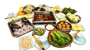 丰盛火锅套餐食材