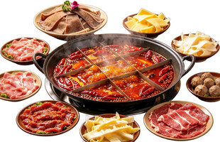 九宫格麻辣火锅套餐