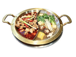 鸳鸯铜锅火锅