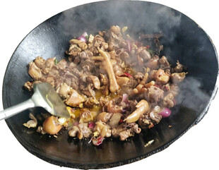 铁锅现炒家常肉菜