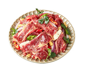 调味鲜切生牛肉
