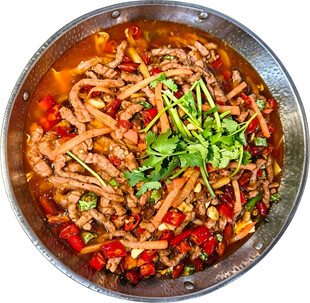 香辣干锅牛肉丝