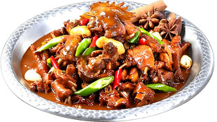 家常红烧土鸡块