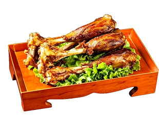 特色烤羊排美食