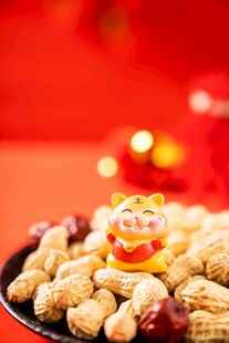 新春年货花生喜庆摆盘