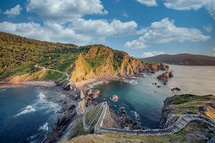 滨海海湾自然风光