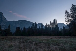 暮色山野自然风景