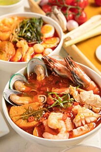 风味海鲜汤锅美食