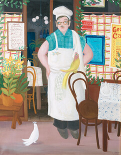 小餐馆厨师插画