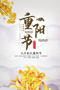 重阳节主题宣传海报