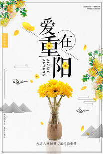 爱在重阳主题海报