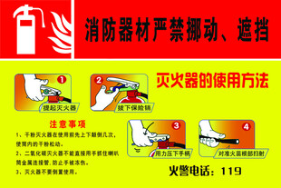 灭火器使用方法