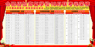 月考联考光荣榜